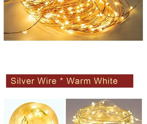 Luzes de Fadas Natalinas à Prova d'Água – Encanto e Magia