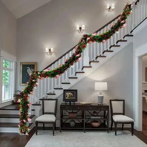 Festão Natalino Fake Com Decorações